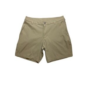 Lululemon Mens Commission Short 9 Inch Khaki  Sz 32/7